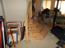 Basement Stairs before