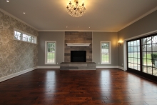 Family room fireplace