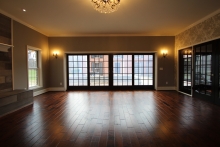 Family room courtyard view